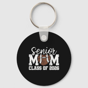 Footll Senior Mom Cl Of 2026 Graduate Senior Mama Keychain