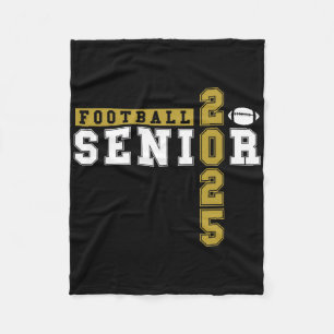 Footll Senior Night Footll Senior 2025 Graduation  Fleece Blanket