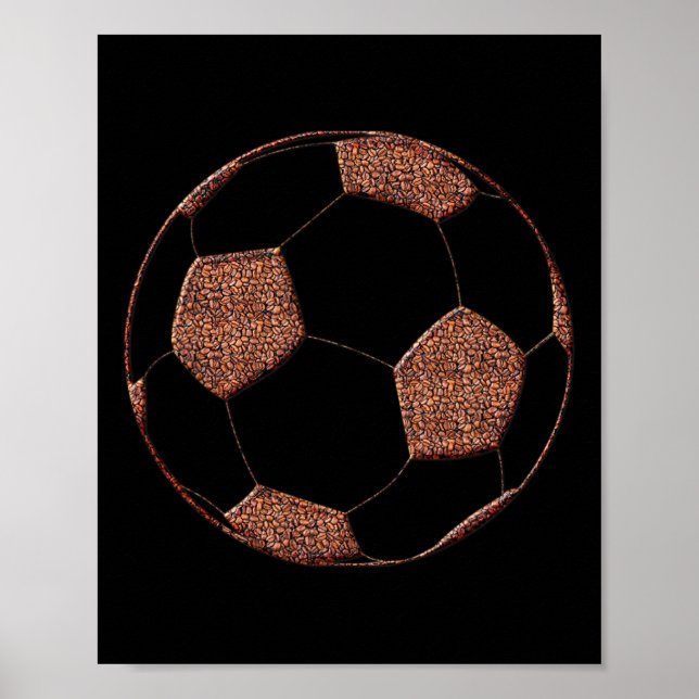 Footll Soccer Coffee Beans  Poster (Front)