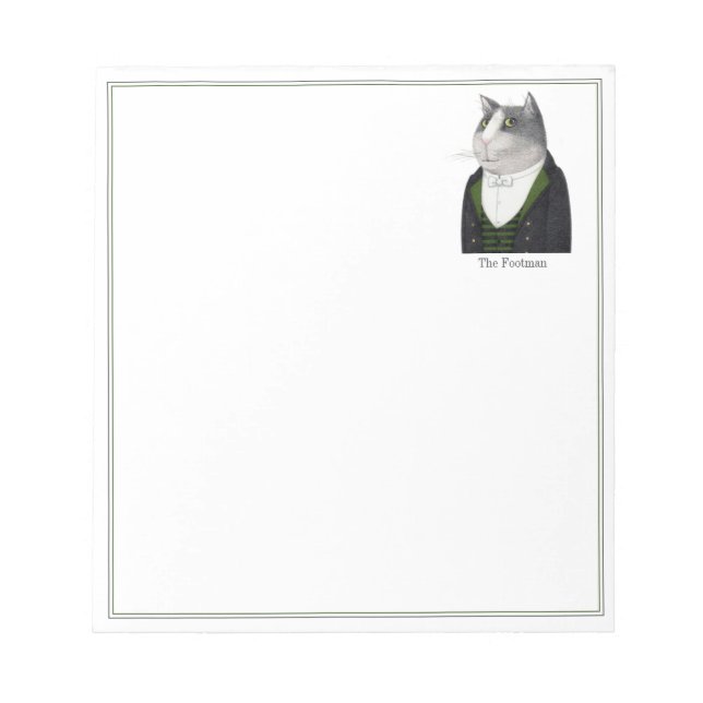 FOOTMAN CAT 5.5x6 Notepad (Front)