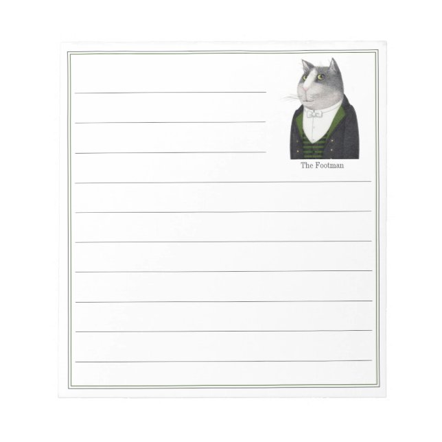FOOTMAN CAT 5.5x6 Notepad + Lines (Front)