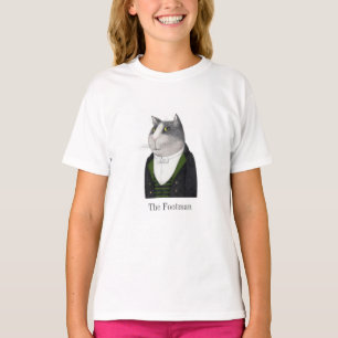 FOOTMAN CAT Girls' Basic T-Shirt