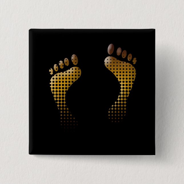 Footprint 2 Inch Square Button (Front)