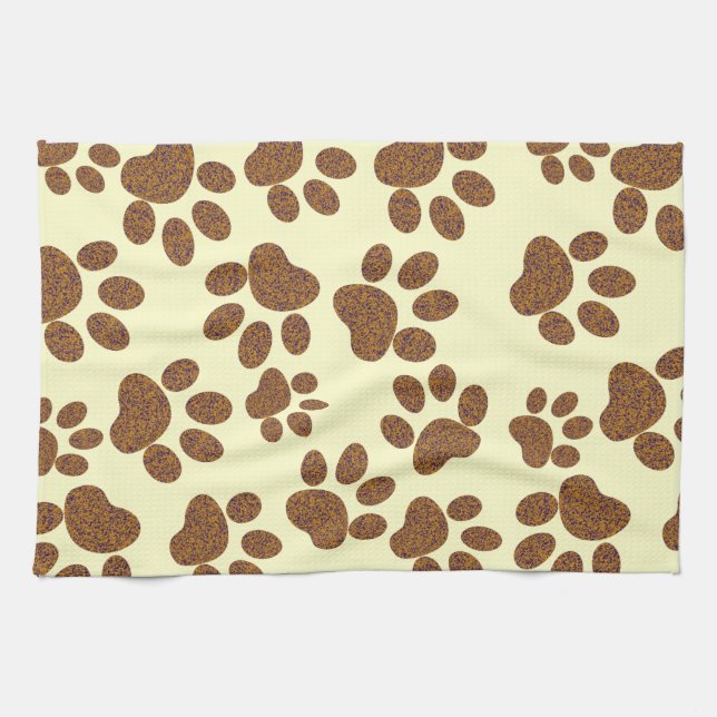 Footprint Dog Kitchen Towel (Horizontal)