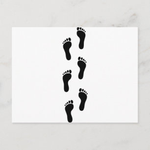 Footprint - Feet Postcard