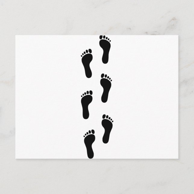 Footprint - Feet Postcard (Front)