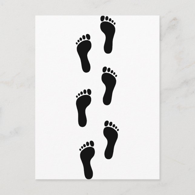 Footprint - Feet Postcard (Front)
