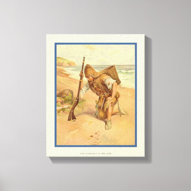 Footprint in the Sand 2 Canvas Print (Front)