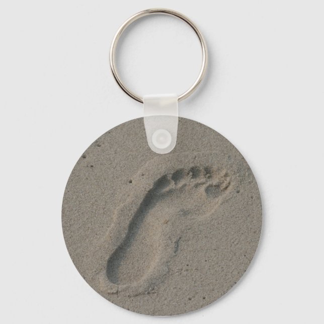 Footprint in the Sand Keychain (Front)