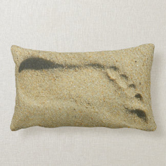 Footprint in the Sand Lumbar Pillow