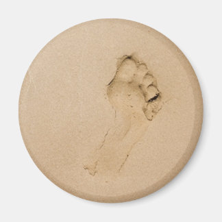 Footprint on the Beach Magnet