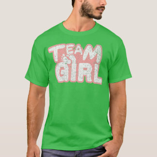 Footprints Baby Shower Team Girl Baby Party Gender T-Shirt