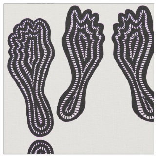 Footprints Fabric
