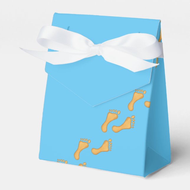 Footprints Favor Box (Front Side)