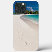 Footprints in Sand Tropical Ocean