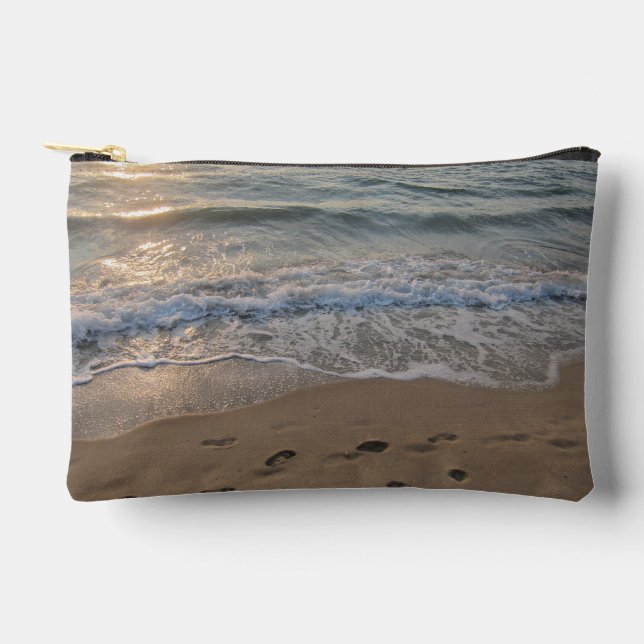 Footprints in the Sand Accessory Pouch (Front)