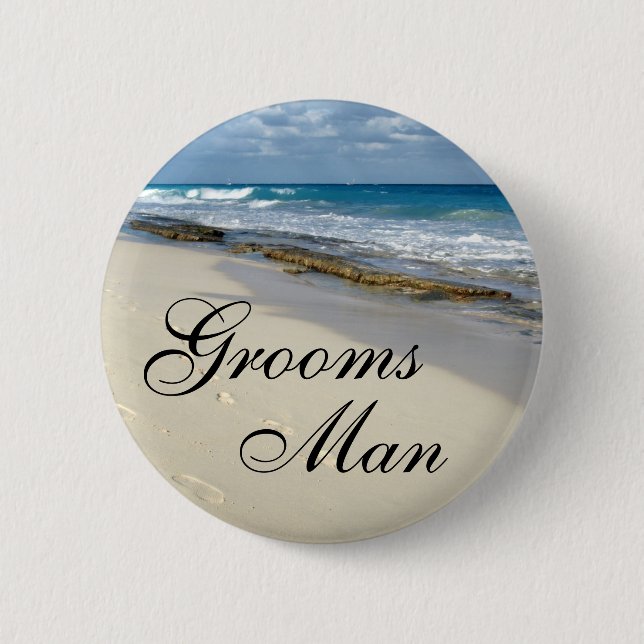 footprints in the sand buttons (Front)