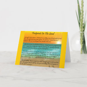 Footprints in the Sand Card