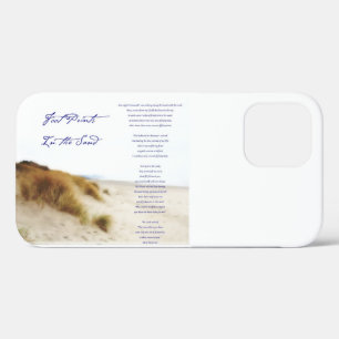 footprints in the sand iPhone 12 case