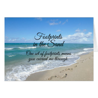 Footprints in the Sand Inspirational Christian