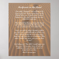 Footprints in the Sand Inspirational Poem