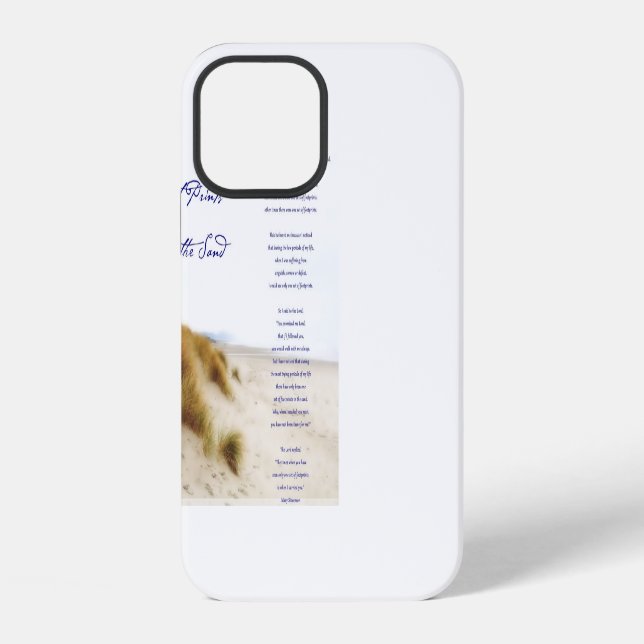 footprints in the sand iPhone case (Back)