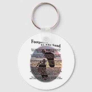 Footprints in the Sand... Keychain