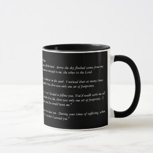 Footprints in the sand Mug