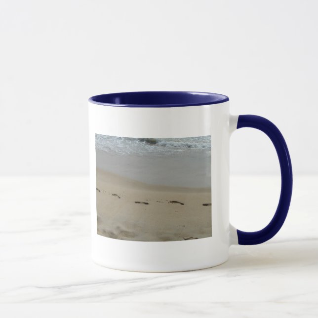 Footprints in the sand Mug (Right)