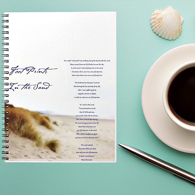 footprints in the sand notebook (Creator Uploaded)