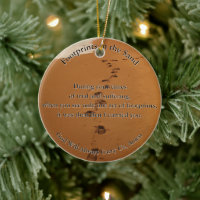 Footprints in the Sand Poem Gift