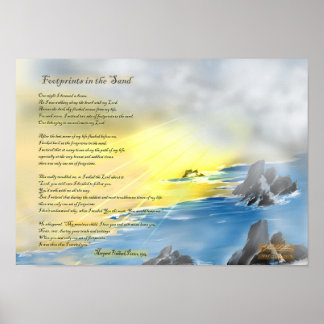 Footprints in the sand... poster