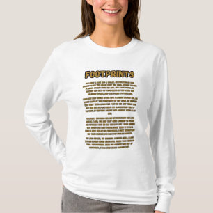 Footprints In The Sand Prayer Woman's T-Shirt