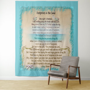 FootPrints In The Sand Tapestry