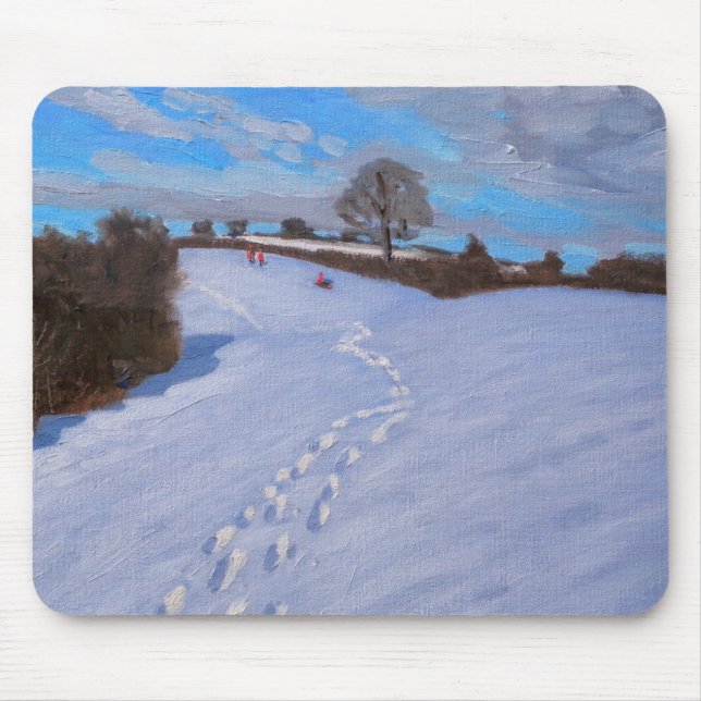 Footprints in the Snow 2009 Mouse Pad (Front)