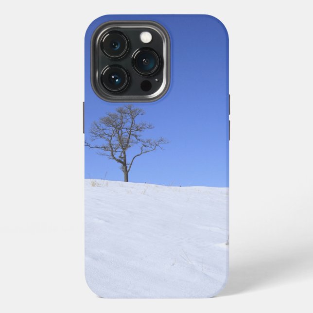 Footprints in the snow iPhone case (Back)