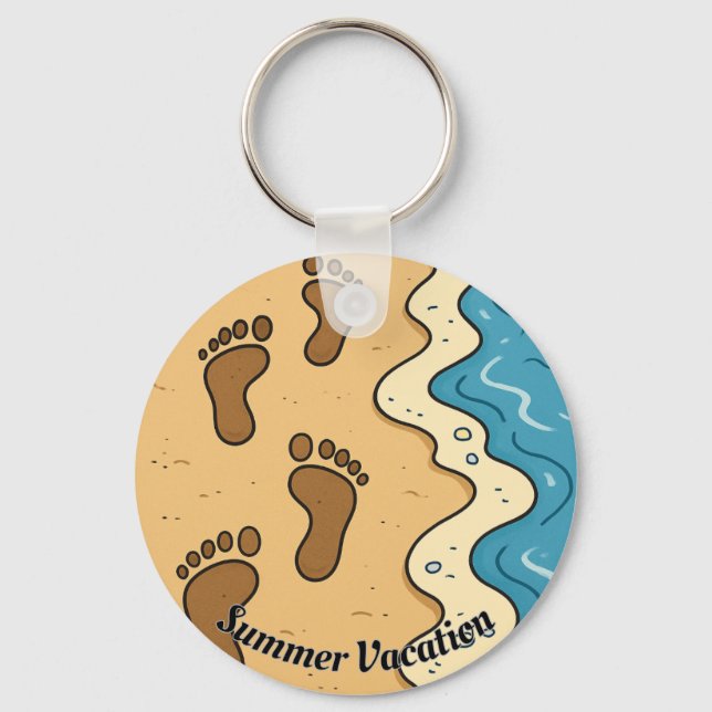 Footprints Keychain (Front)