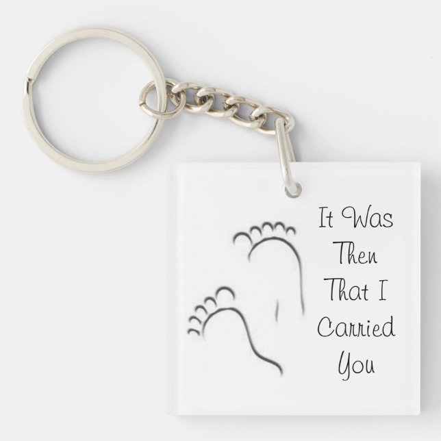 Footprints keychain (Front)