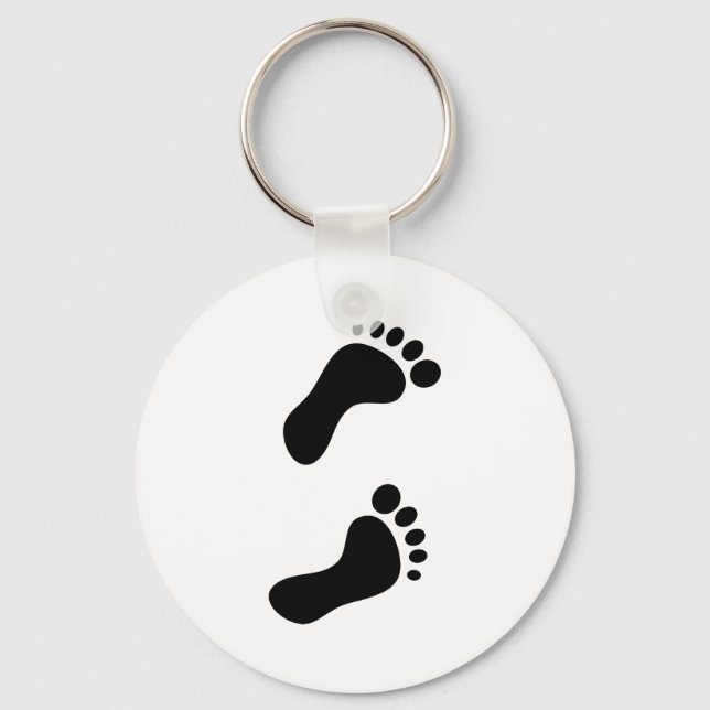 Footprints Keychain (Front)