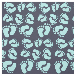 Footprints of foot castings baby Füßchen materia Fabric
