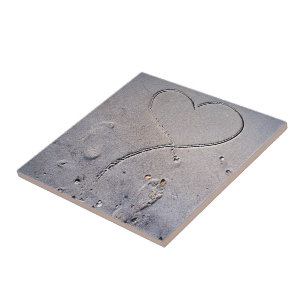 Footprints of the Heart Tile