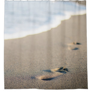 Footprints on a Sandy Beach