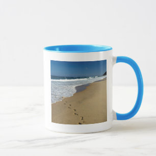 Footprints On Beach, Mabibi, Thongaland Mug