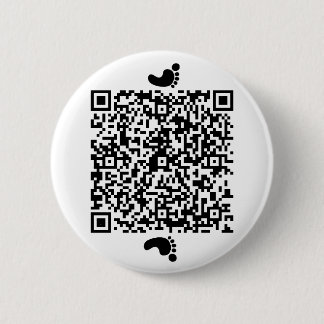 Footprints on Moon 2 Inch Round Button