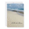 Footprints on the beach bridal shower invitations