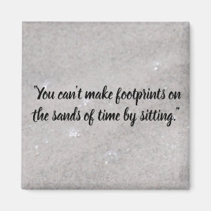 Footprints On the Sand Magnet