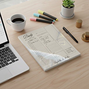 Footprints personalized daily planner  notepad
