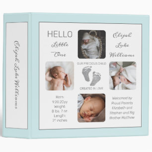 Footprints Photo Album Mint Birth Keepsake Binder