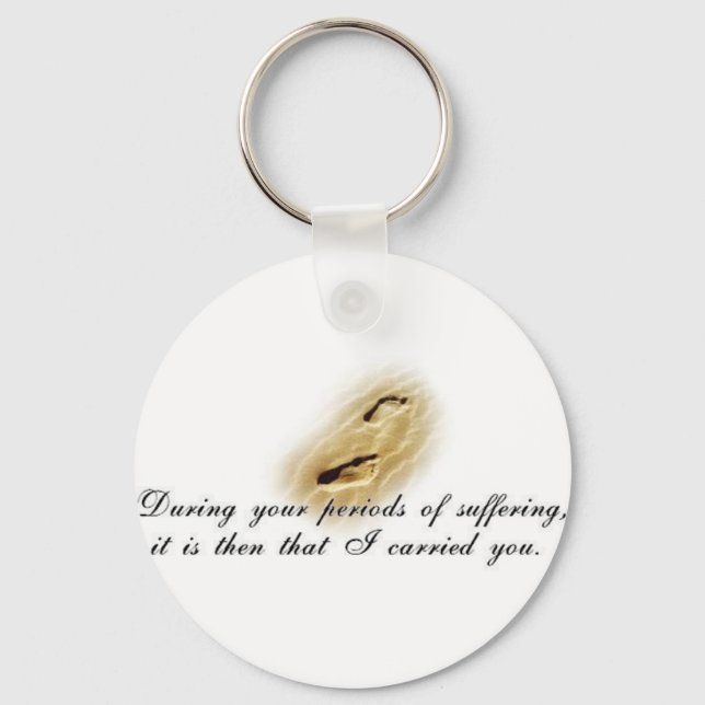 Footprints-poem Keychain (Front)