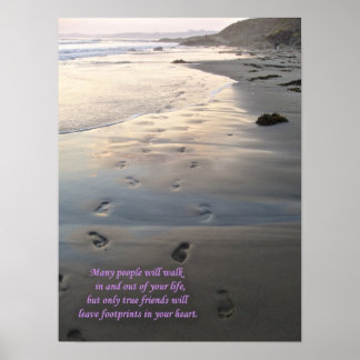Footprints Poster